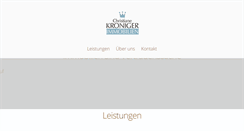 Desktop Screenshot of kroniger-immobilien.de